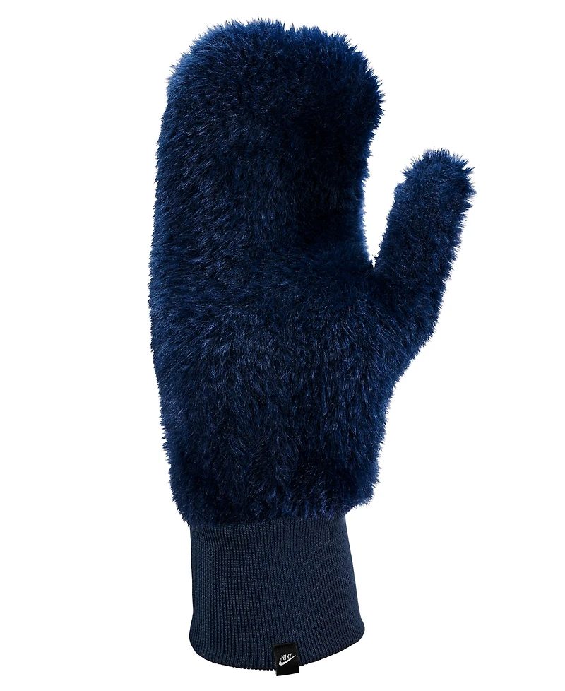 Nike Men's Plush Embroidered Logo Mittens