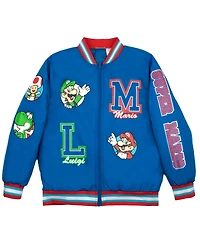 Mario Boys Super Luigi Bomber Jacket