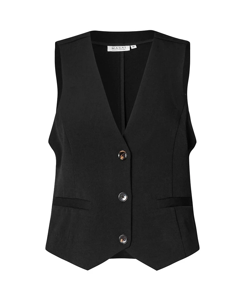 Masai Copenhagen Women's MaJordyn V-Neck Tailored Waistcoat