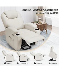 Aecojoy Electric Lift Chair Sofa with Side Pockets
