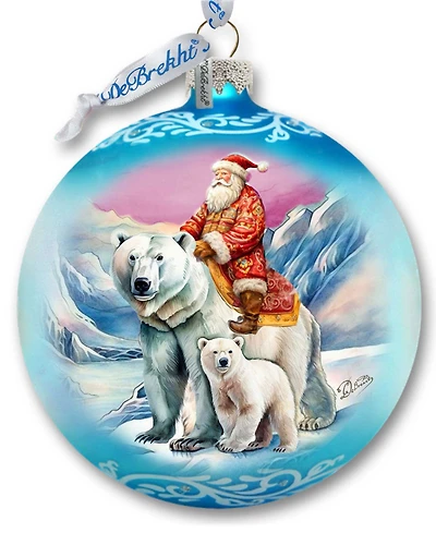 G. Debrekht Arctic Adventurer Le Glass Ornament