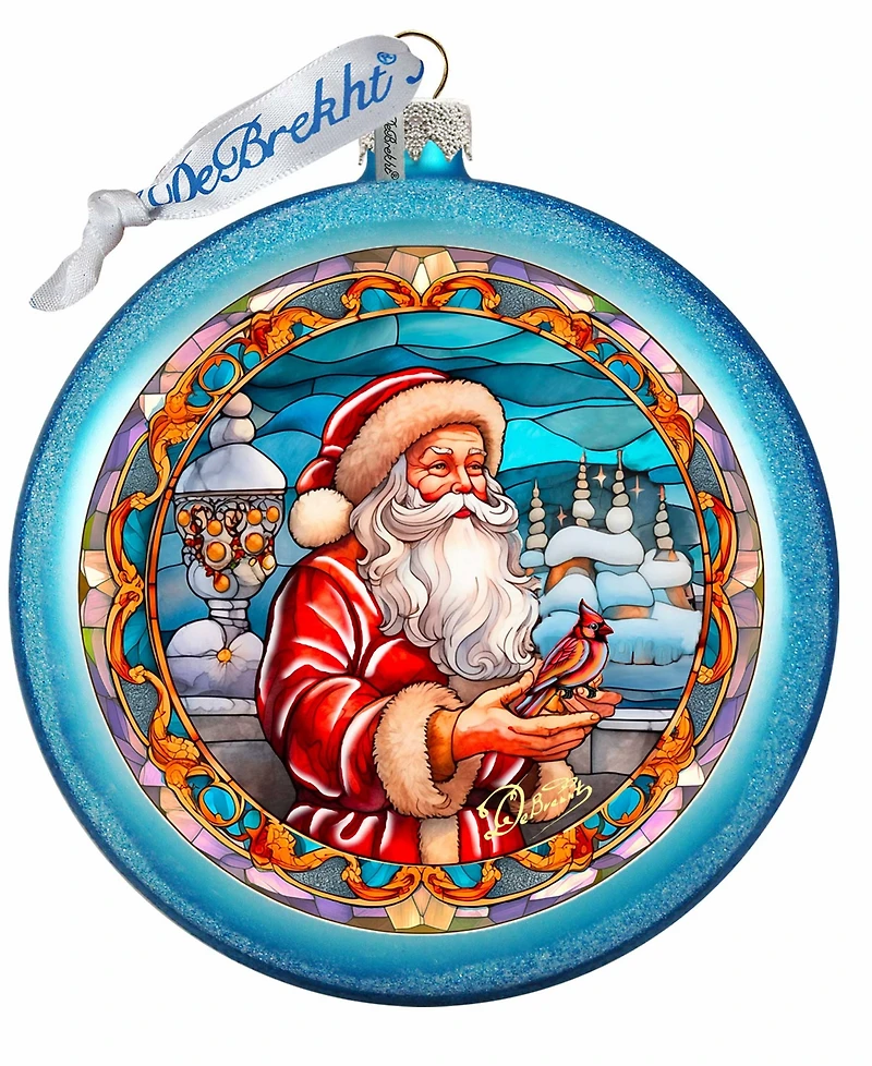 G.Debrekht Santa's Red-Feathered Friend Ornament