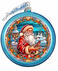 G.Debrekht Santa's Red-Feathered Friend Ornament