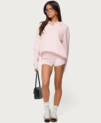 Edikted Women's Lorie Ribbed Knit Shorts
