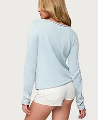 Edikted Women's Sonny Relaxed Rolled Sweater