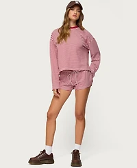 Edikted Women's Jaine Striped Drawstring Shorts
