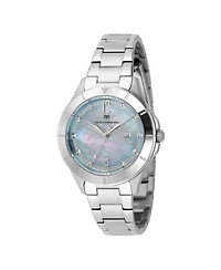 Technomarine Women's Tm-826000 Luna Quartz White, Blue Dial Watch