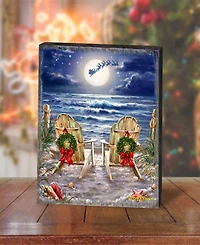Designocracy Moonlight Christmas Wall Art By Gelsinger