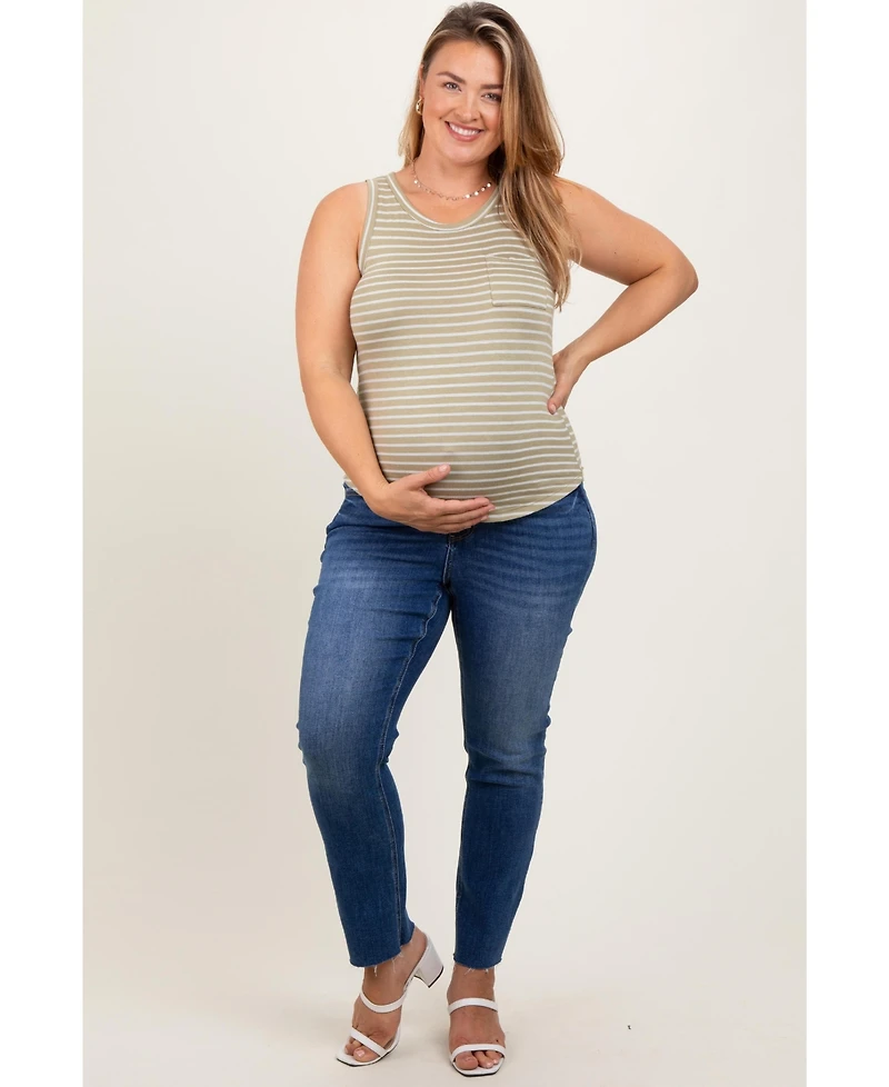 Pinkblush Maternity Blue Straight Leg Jeans