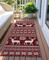 Addison Holiday Washable Indoor/Outdoor ACN1820 2'3"x7'6" Runner Area Rug