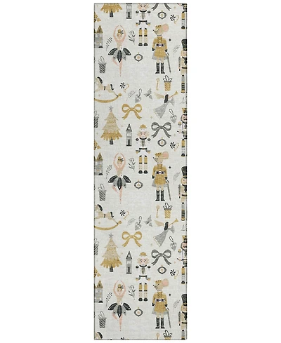 Addison Holiday Washable Indoor/Outdoor ACN1827 2'3"x7'6" Runner Area Rug