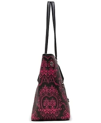 Betsey Johnson Leopard Embroidered Patch Tote
