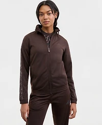 adidas Women's Three Stripes Leopard Print Track Jacket