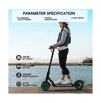 Artudatech 8.5-inch folding electric scooter with app, 350W, 35km range, 30km/h city commuting with lights