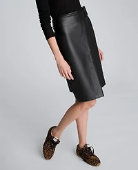 Kenneth Cole Women's Pull On Wrap Skirt