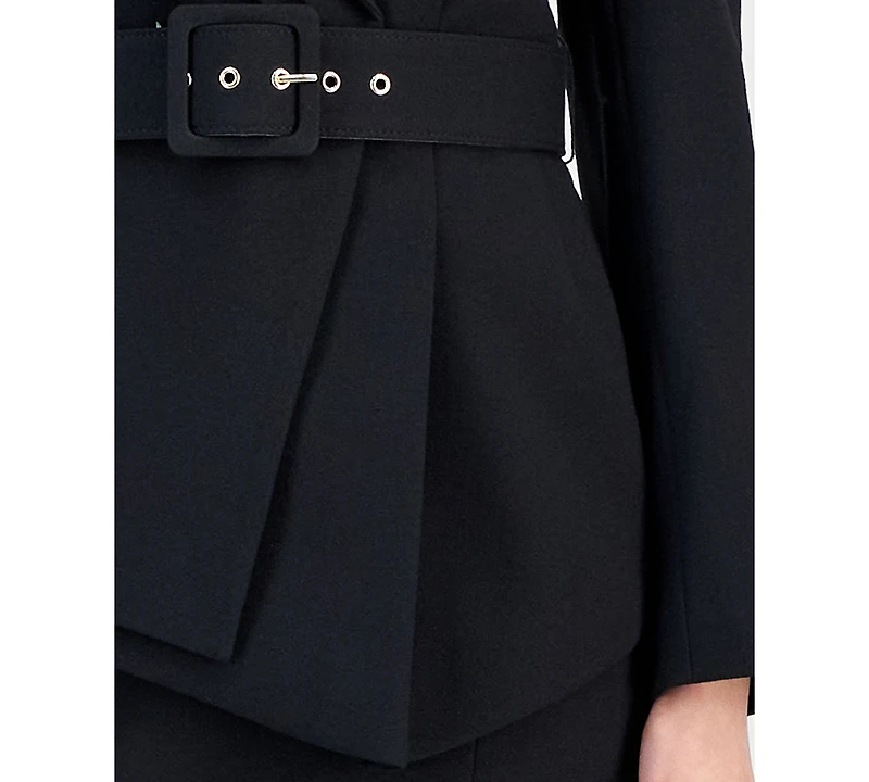 Tahari Asl Women's Asymmetrical Belted Jacket & Pencil Skirt Suit Set