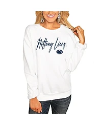 Gameday Couture Women's White Penn State Nittany Lions Win the Day Pullover Sweatshirt