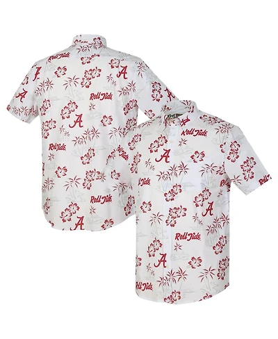 Reyn Spooner Men's White Alabama Crimson Tide Kekai Classic Tri-Blend Button-Down Shirt