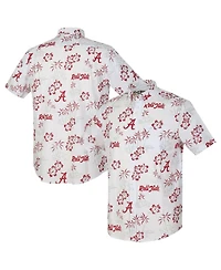 Reyn Spooner Men's White Alabama Crimson Tide Kekai Classic Tri-Blend Button-Down Shirt