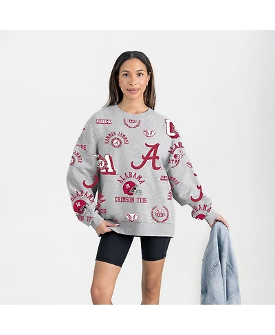 Gameday Couture Women's Gray Alabama Crimson Tide Always on Repeat Fleece Sweatshirt