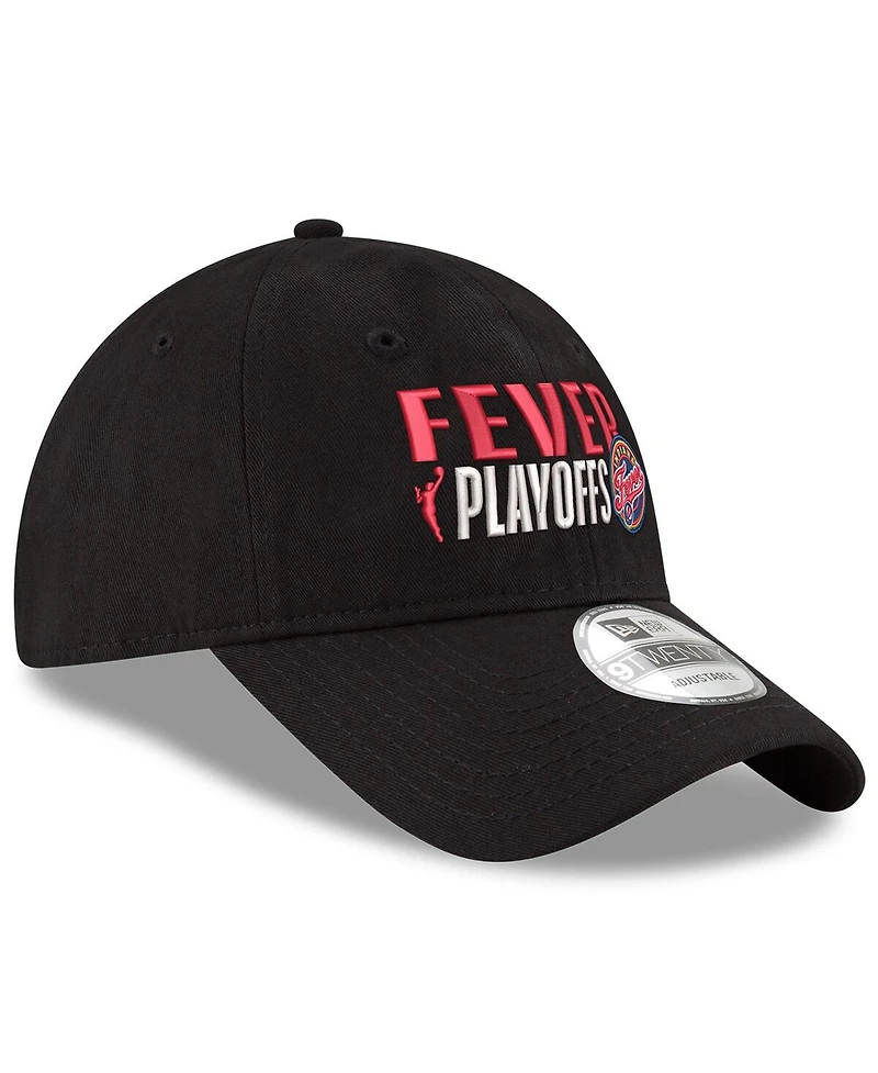 New Era Men's and Women's Black Indiana Fever 2025 Wnba Playoffs 9TWENTY Adjustable Hat