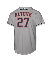 Nike Big Boys and Girls Jose Altuve Gray Houston Astros Road Replica Jersey