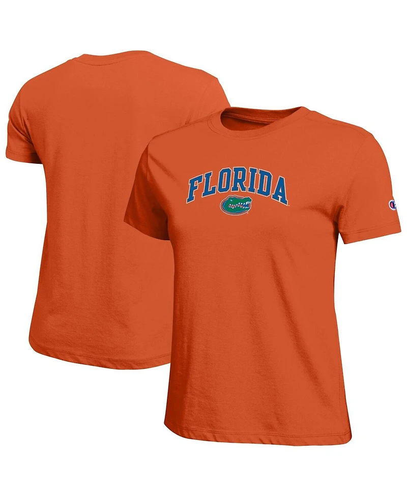Champion Women's Orange Florida Gators Arched Over Logo T-Shirt