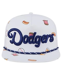 New Era Men's White Los Angeles Dodgers Team Cheer Rope 19TWENTY Adjustable Hat