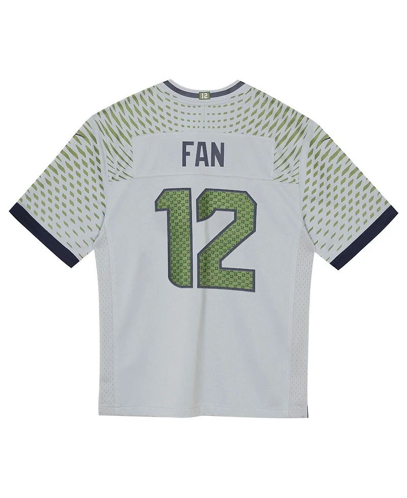 Nike Toddler 12s Wolf Gray Seattle Seahawks 2025 Rivalries Collection Game Jersey