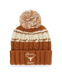 '47 Brand Women's Texas Orange Texas Longhorns Emma Cuffed with Pom Knit Hat