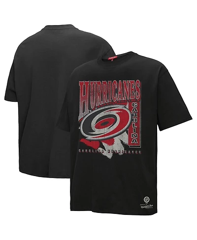 Mitchell & Ness Women's Black Carolina Hurricanes Choppy Ice Boyfriend T-Shirt