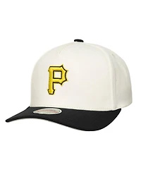 Mitchell & Ness Men's Cream Pittsburgh Pirates Stretch-Snapback Hat