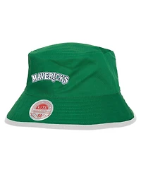 Mitchell & Ness Men's Navy/Green Dallas Mavericks Flip It Reversible Bucket Hat