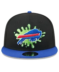New Era Men's Black/Royal Buffalo Bills Nickelodeon Slime 9FIFTY Snapback Hat