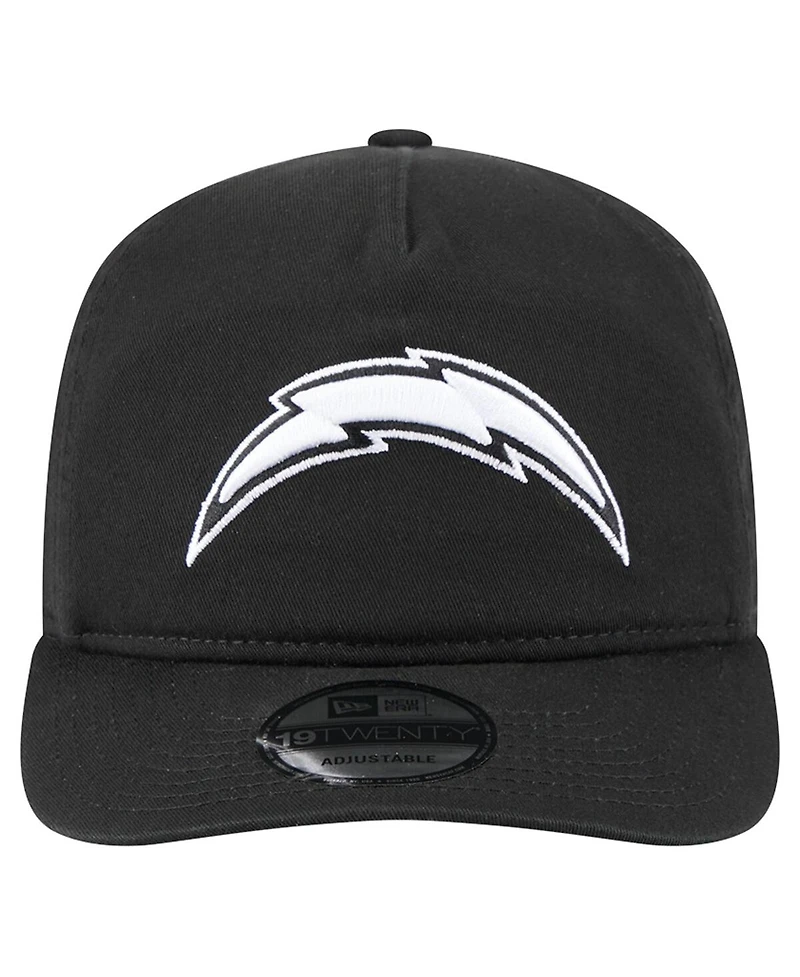 New Era Men's Black/White Los Angeles Chargers 19TWENTY Adjustable Hat