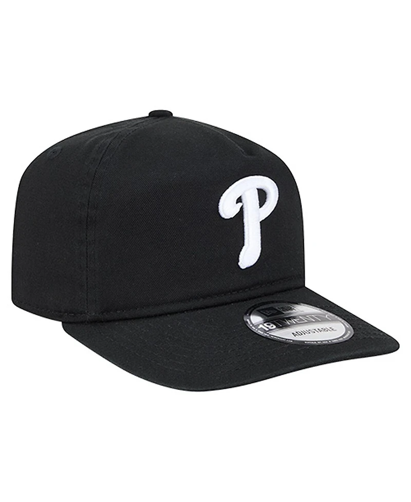 New Era Men's Black/White Philadelphia Phillies 19TWENTY Adjustable Hat