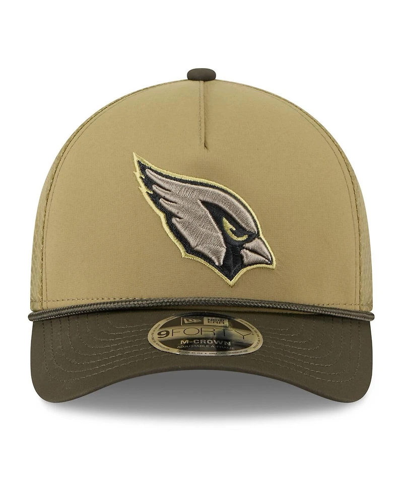 New Era Men's Green Arizona Cardinals 2025 Salute to Service 9FORTY A-Frame M-Crown Adjustable Hat
