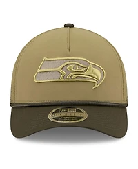 New Era Men's Green Seattle Seahawks 2025 Salute to Service 9FORTY A-Frame M-Crown Adjustable Hat