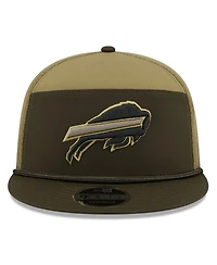 New Era Men's Dark Green Buffalo Bills 2025 Salute to Service Split Panel 9FIFTY Snapback Hat