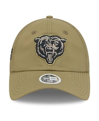 New Era Women's Green Chicago Bears 2025 Salute to Service Pony Tail Adjustable Hat