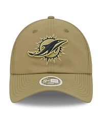 New Era Women's Green Miami Dolphins 2025 Salute to Service Pony Tail Adjustable Hat