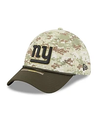 New Era Men's Camo/Dark Green York Giants 2025 Salute to Service 39THIRTY Flex Hat