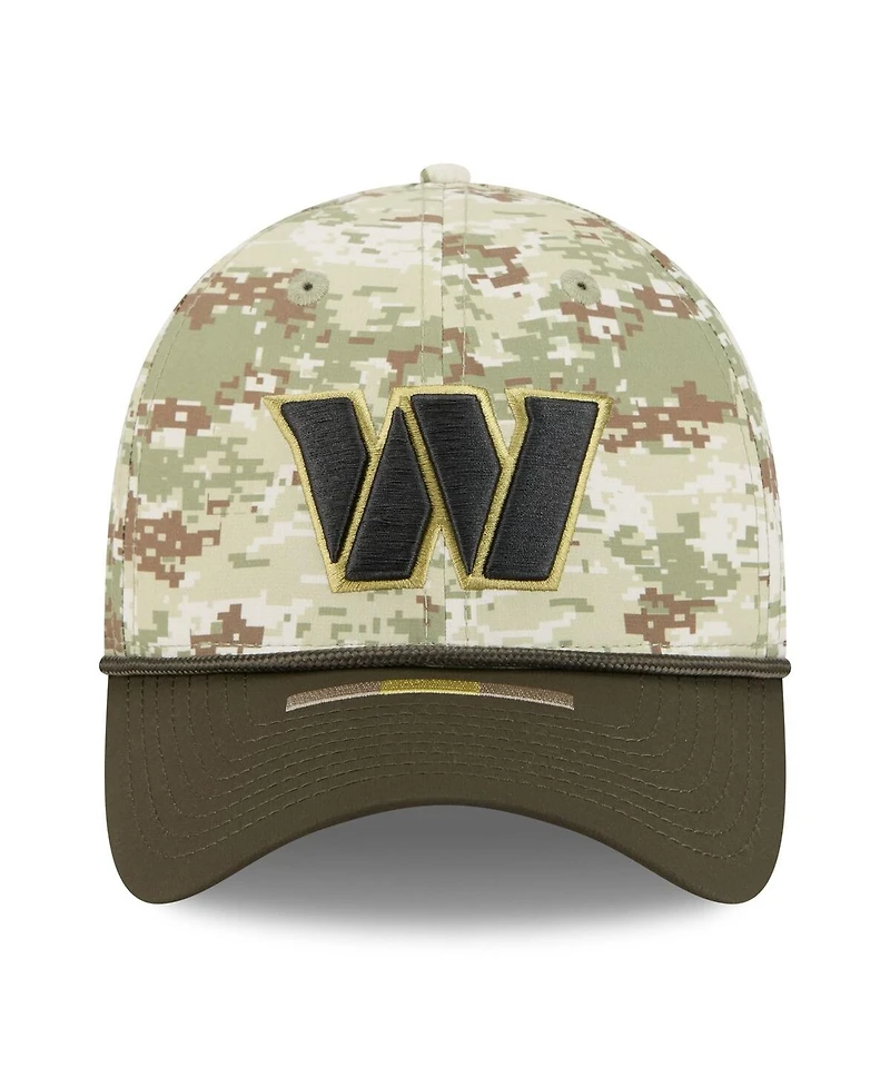 New Era Men's Camo/Dark Green/Dark Green Washington Commanders 2025 Salute to Service 39THIRTY Flex Hat