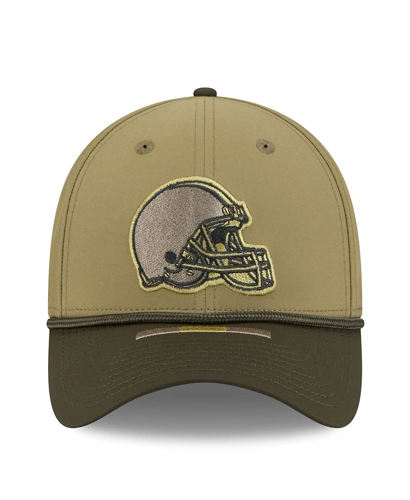 New Era Men's Green/Dark Green Cleveland Browns 2025 Salute to Service 39THIRTY Flex Hat