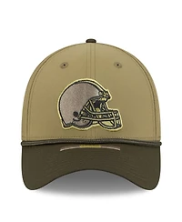 New Era Men's Green/Dark Green Cleveland Browns 2025 Salute to Service 39THIRTY Flex Hat