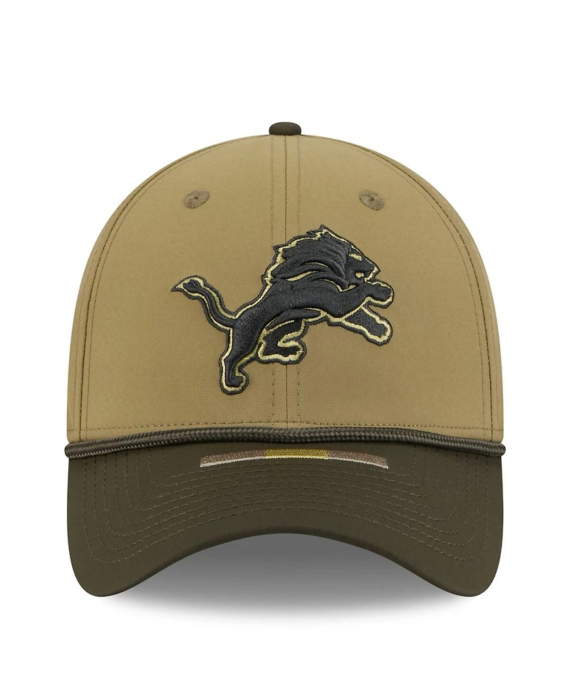 New Era Men's Green/Dark Green Detroit Lions 2025 Salute to Service 39THIRTY Flex Hat