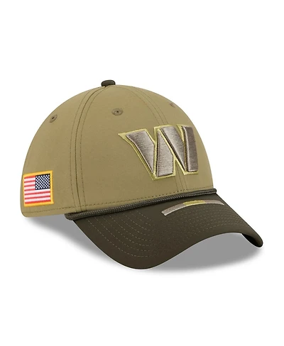 New Era Men's Green/Dark Green Washington Commanders 2025 Salute to Service 39THIRTY Flex Hat