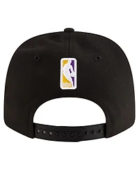 New Era Men's Black Los Angeles Lakers 9SEVENTY Stock Adjustable Hat