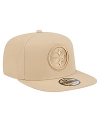 New Era Men's Light Beige Pittsburgh Steelers Color Pack A-Frame 9FIFTY Snapback Hat