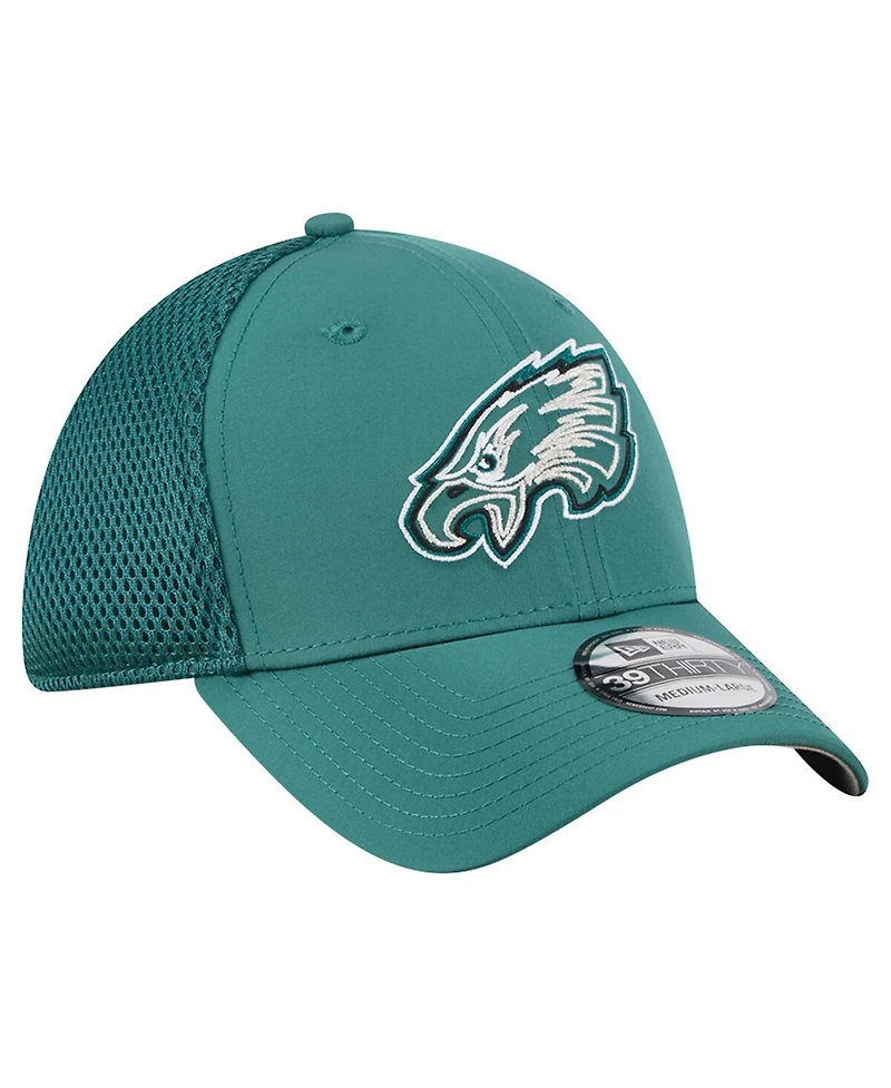 New Era Men's Midnight Green Philadelphia Eagles Outline 39THIRTY Flex Hat